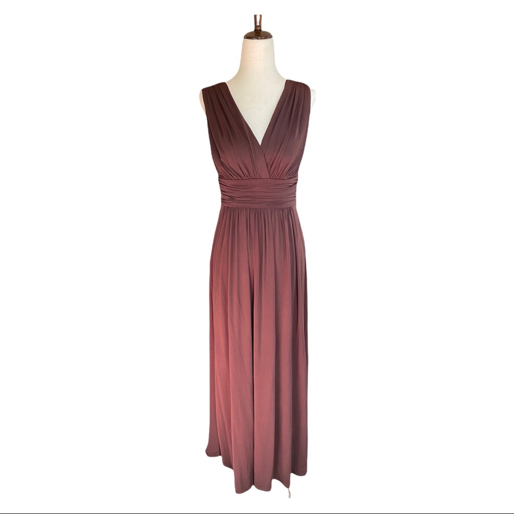 Bcbgmaxazria brown floor length gown. Size XS